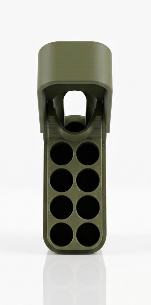 3D Printed 8-Slot Cigarette & BIC Lighter Case
